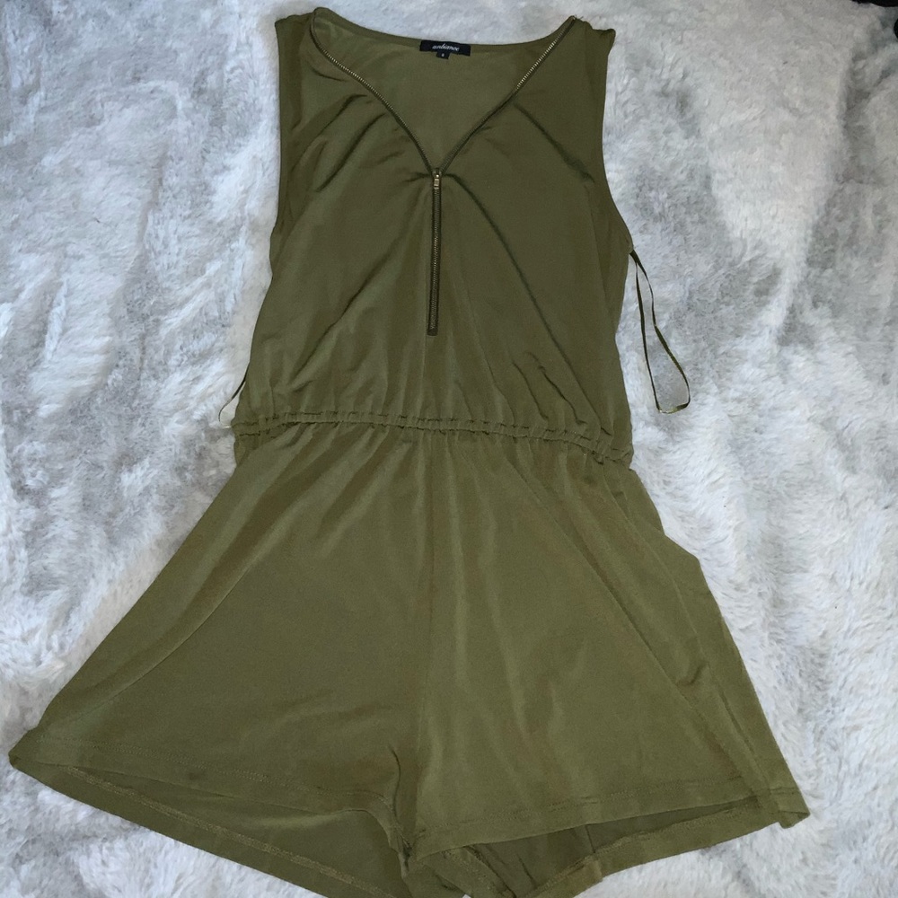 Ambiance olive green romper
